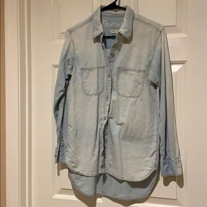 Madewell light blue button up